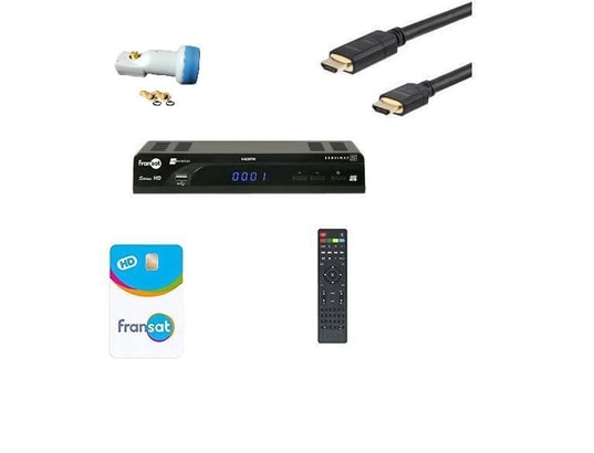 SERVIMAT - Décodeur satellite HD SIRIUS HD : Récepteur numérique Fransat +HDMI+CARTE FRANSAT...