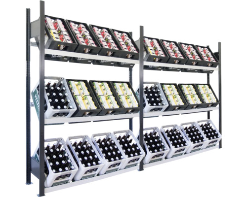 Flessenkrattenstandaard, drankkrattenbodemplank Schulte 180x130x30 cm