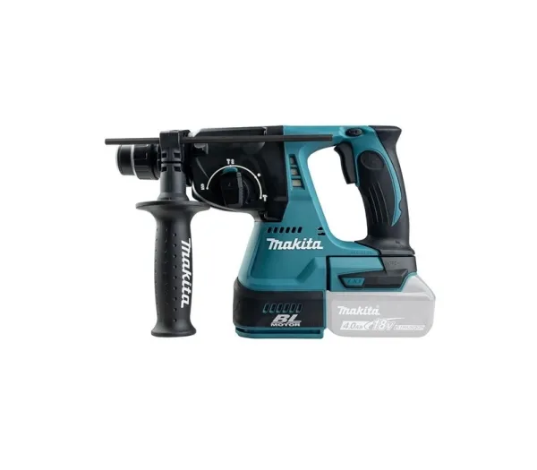 Makita DHR242Z - Roterende hammer - ledningfri - 3 tilstande - SDS-plus - 2 Joule - intet batteri - 18 V