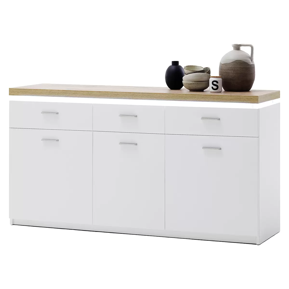 Sideboard Cali Eiche,weiss