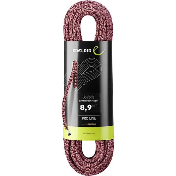 Corde alpinisme EDELRID SWIFT PROTECT PRO DRY 8,9MM 50 M NIGHT-FIRE