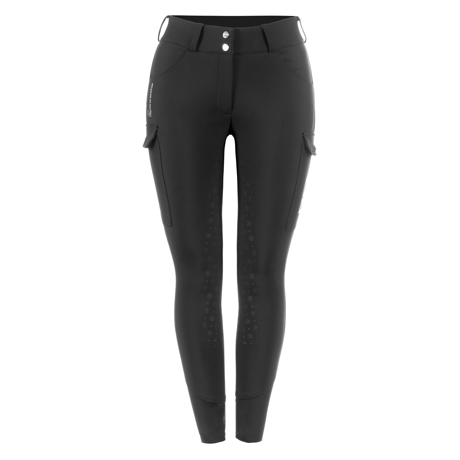 Cavallo Gesäßeinsatz-Reithose CAVALCINTIA CARGO - black