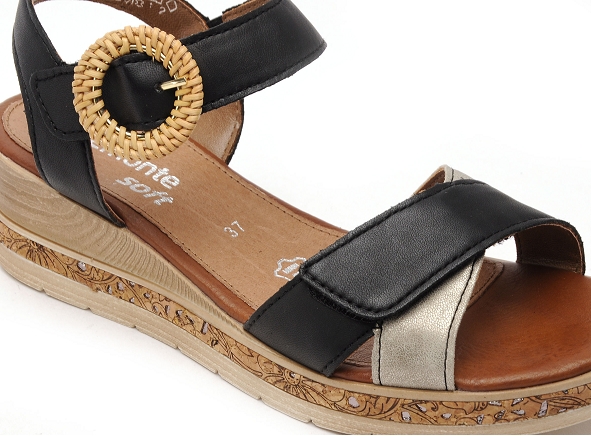Remonte nu pieds talons femme d3067 noir