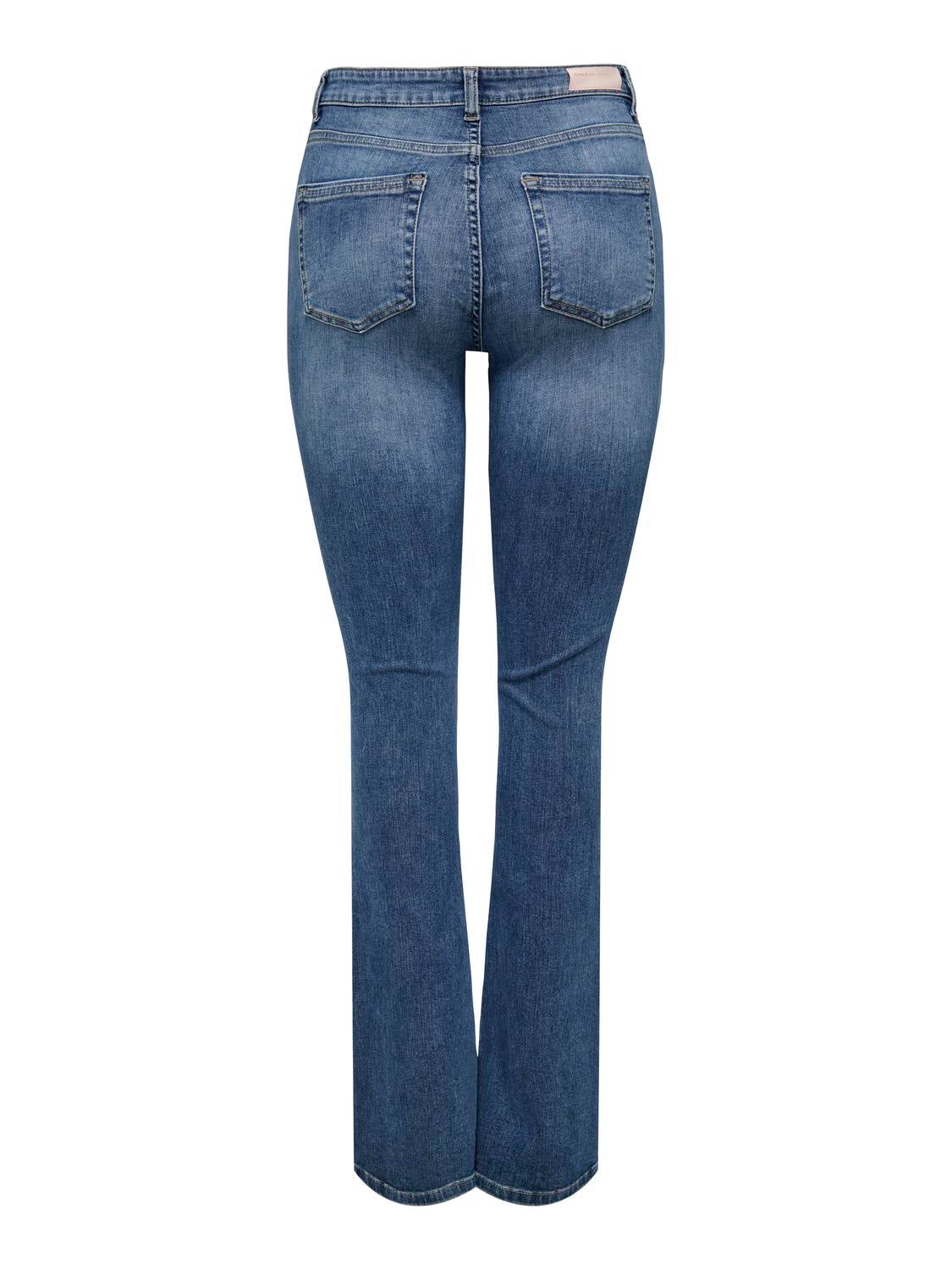 ONLBLUSH Mittlere Taille Ausgestellt Jeans Medium Blue Denim