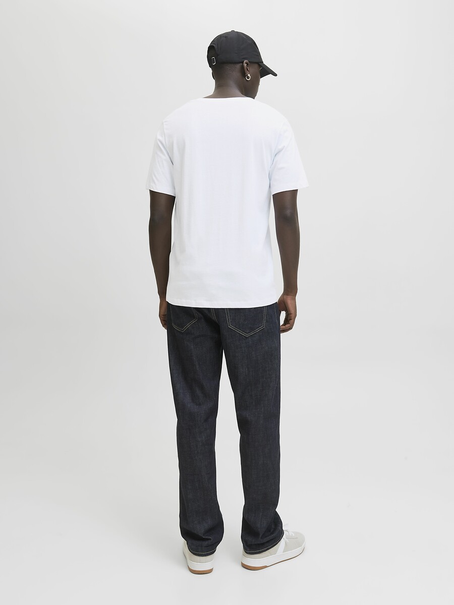 JACK & JONES<br>Camiseta de gola redonda com logotipo