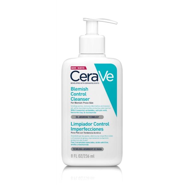 CeraVe Blemish Control Cleanser Gel Limpeza Imperfeições 236ml