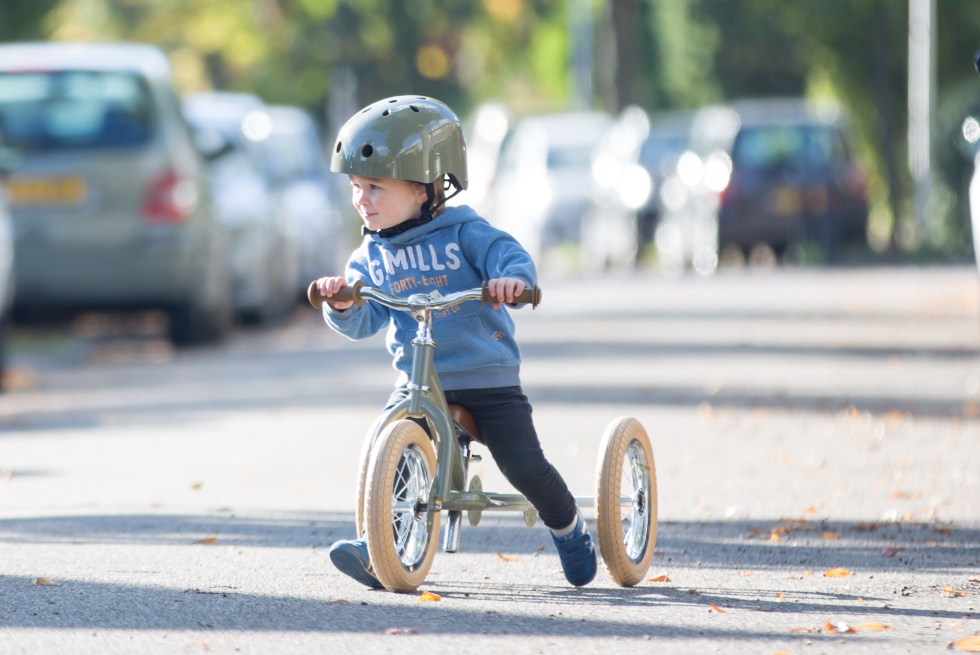 2-in-1-loopfiets Trybike set green