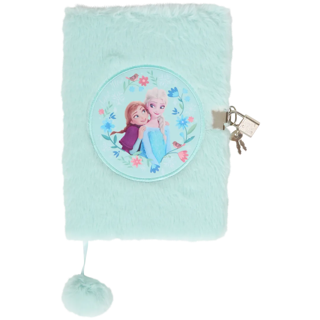 Carnet de notes en peluche avec cadenas