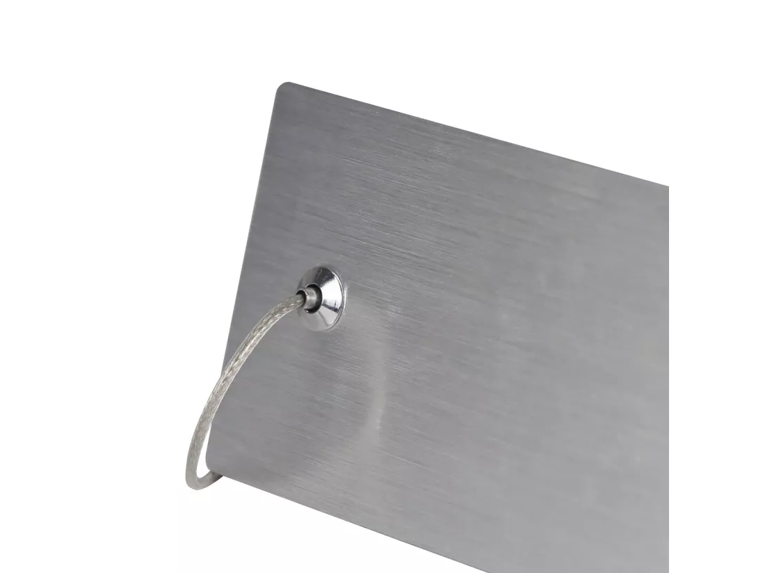 NETTLIFE Suspension LED moderne dimmable 22 W argenté Diam.100 cm aluminium Design ondulé réglable en hauteur pour salle à manger chambre