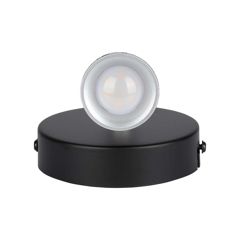LED wandlampen met één kop - Zwart - IP20 - 4,5W - 420 lumen - 3000K