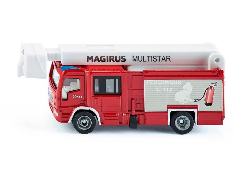 Siku LKW Feuerwehr Magirus Multistar TLF 1:87 H0 Feuerwehrauto Magirus Multistar TLF mit Teleskopmast