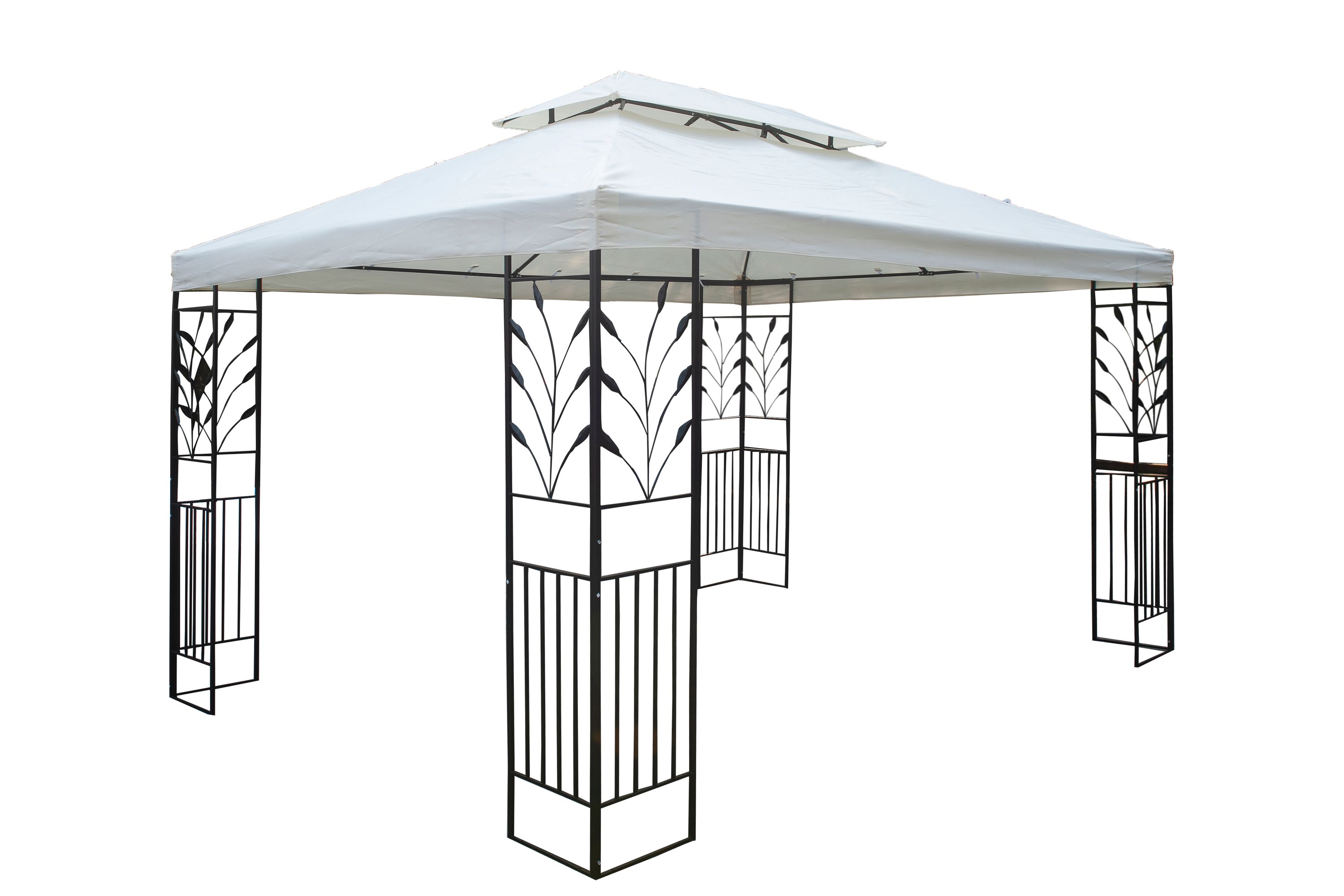 Dach Gartenpavillon LAVEN 4 x 3 m beige