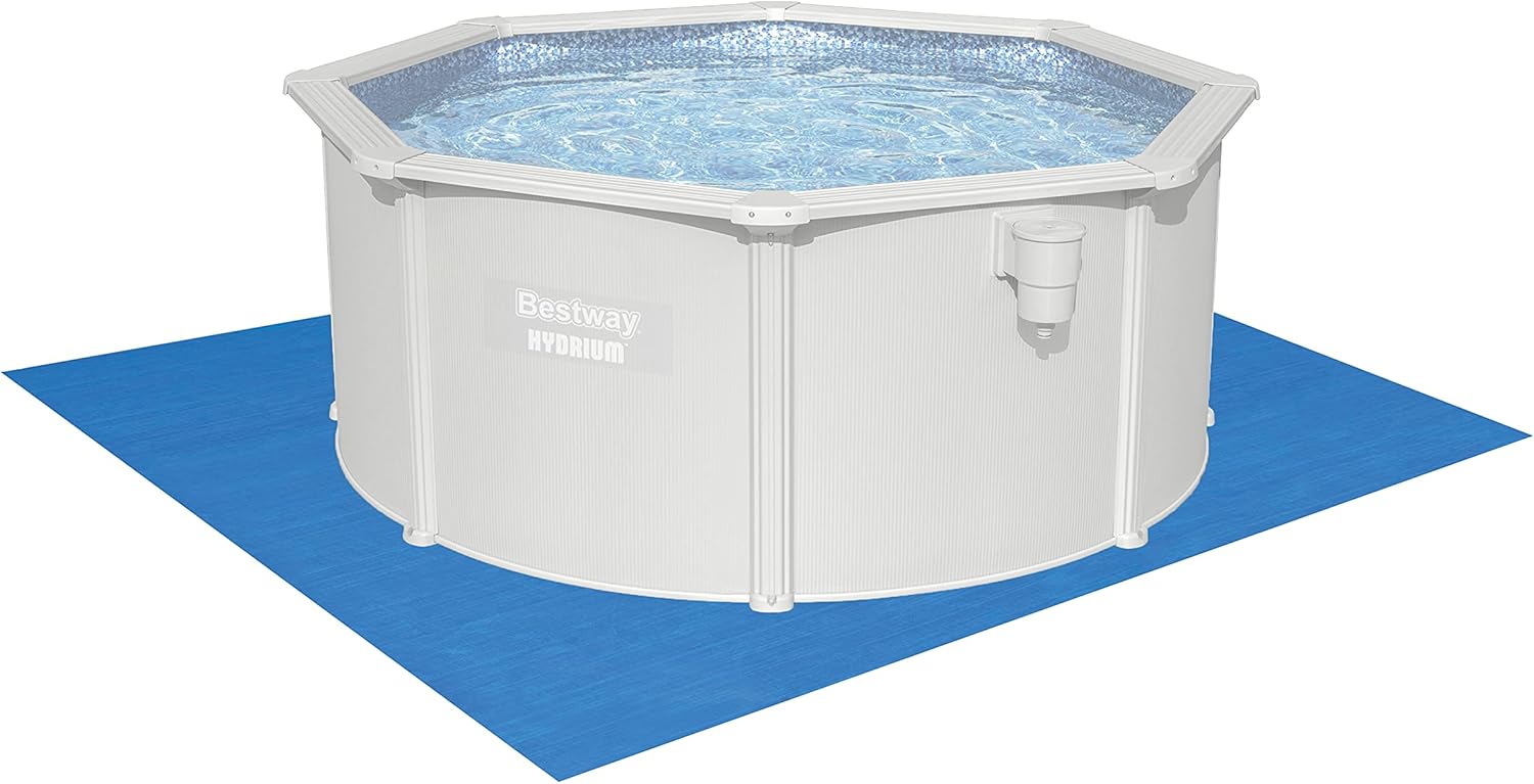 Bestway Hydrium Stahlwandpool Komplett-Set mit Sandfilteranlage Ø 300 x 120 cm, grau, rund