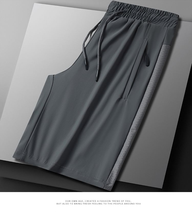 Wewewow - Shorts met elastische taille en letters