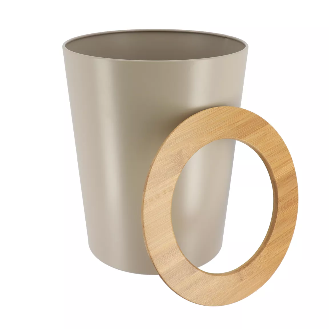Poubelle salle de bain 5L Purebamboo Taupe