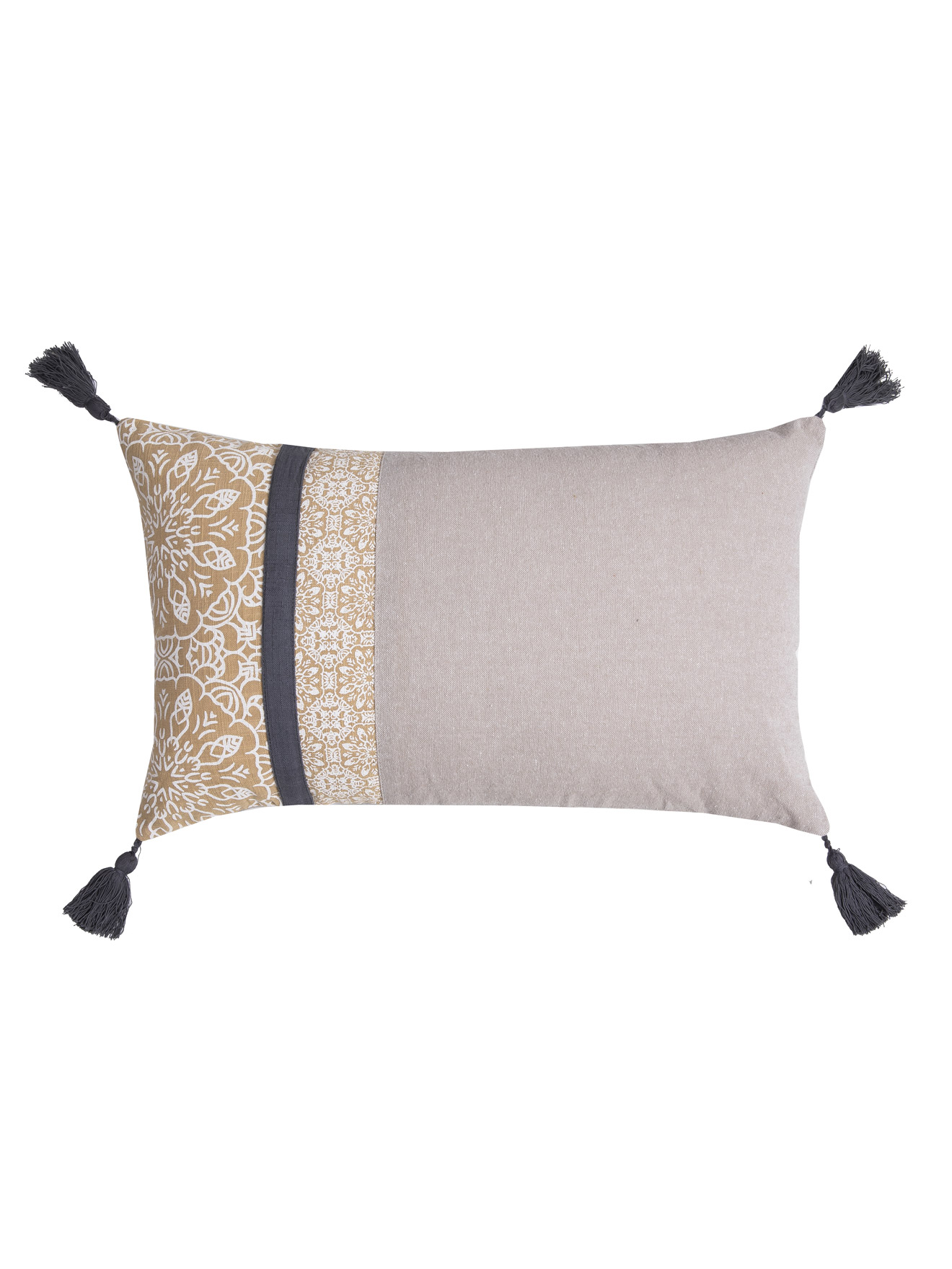 Coussin rectangulaire slub