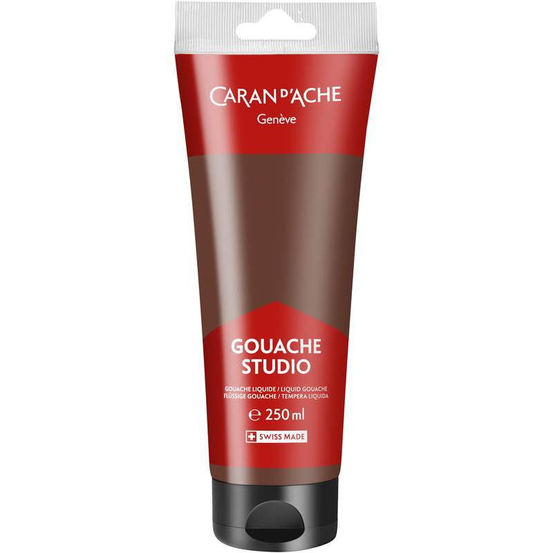 Caran d'Ache Deckfarbe Gouache Studio, 250 ml, siena gebrannt, 1 Stück