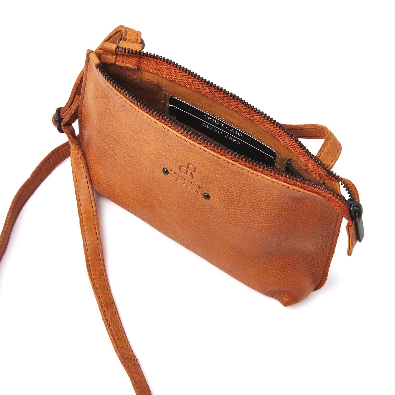 dR Amsterdam Tampa Schoudertas Crossover camel