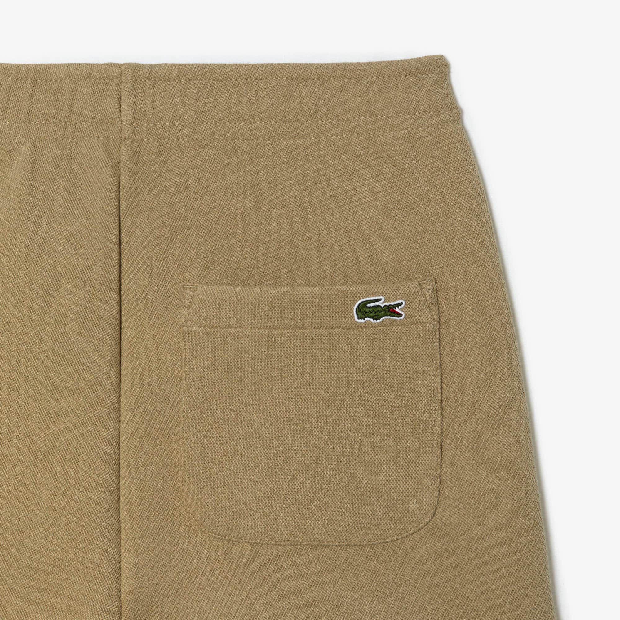 Pantalon de jogging Jogger en coton mélangé uni Pantalons de survêtement - Beige - Lacoste - Femme