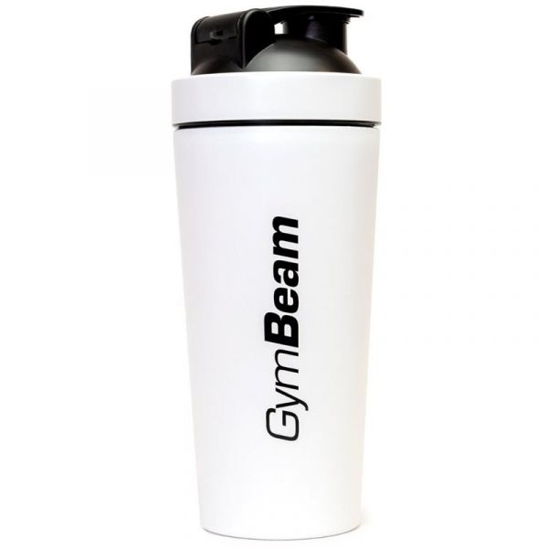 GymBeam Shaker Steel Shaker de Desporto Tom White 750ml