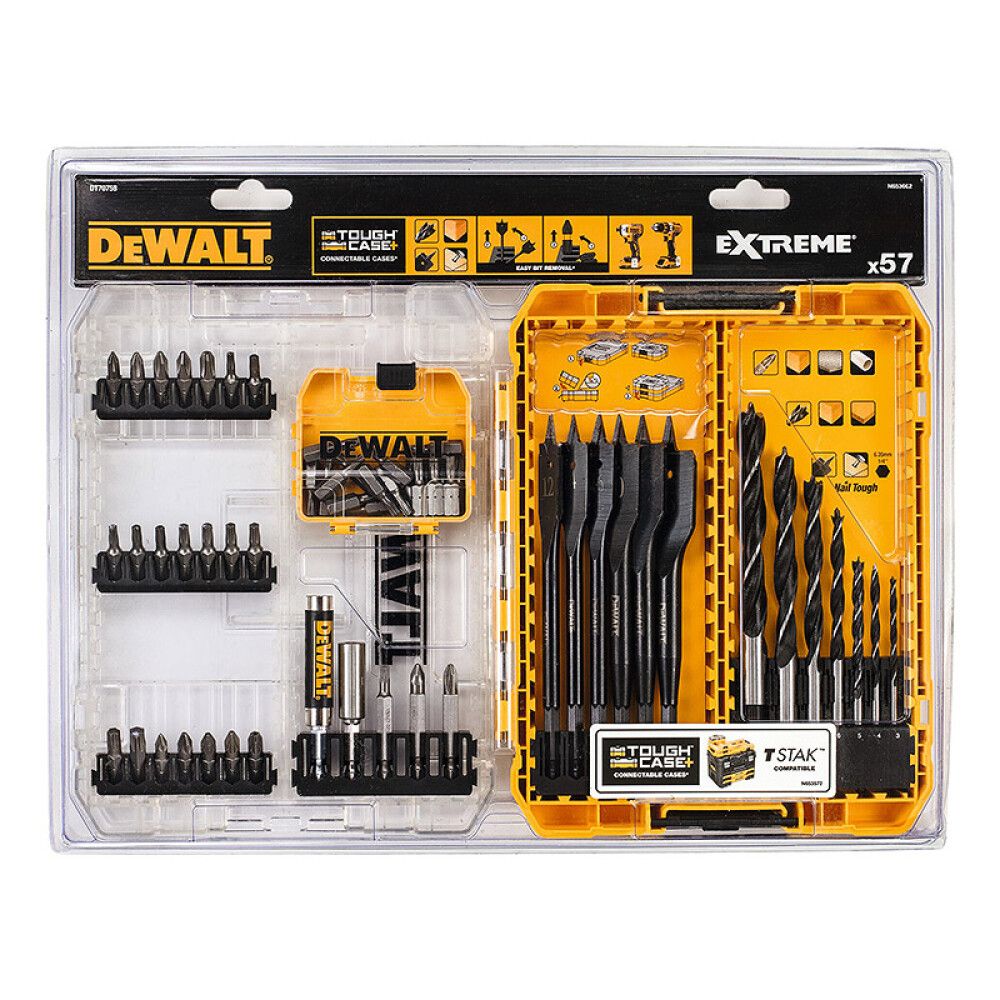 BOR-OG BITSSETT DEWALT DT70758-QZ 57-DELER