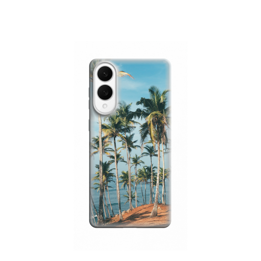 Samsung Galaxy S25 Edge Gummi Hülle Tropenblick - Versch. Farben