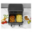 Airfryer med dobbel kurv 2x4 l 2400 W
