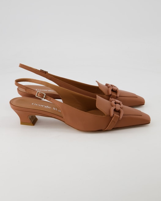 George Watts G9512 Slingpumps in Braun
