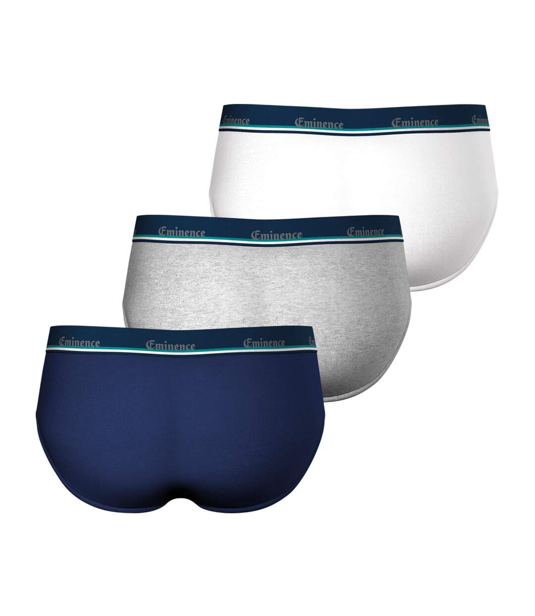 Lot de 3 slips homme coton stretch