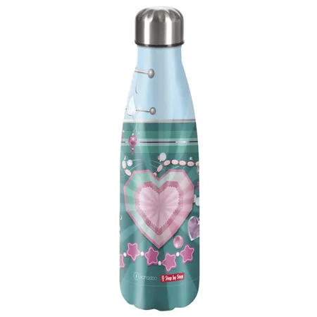 Step by Step Isolierte Edelstahl-Trinkflasche 