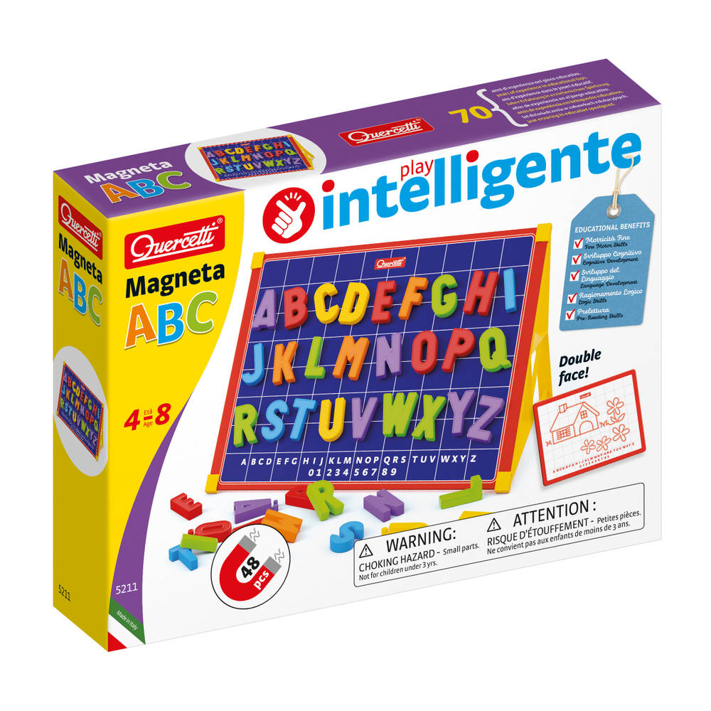 Dubbelzijdig magneetbord letters ABC