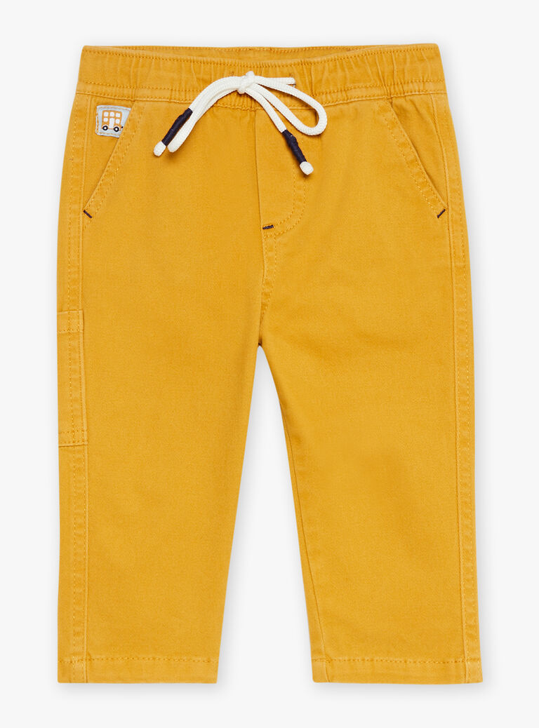 Pantalon jaune en twill