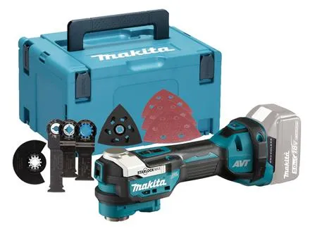 MAKITA Multicutter med quick skift af knive uden brug af værktøj. Inkl. tilbehør (Leveres uden batteri og lader) - SOLO