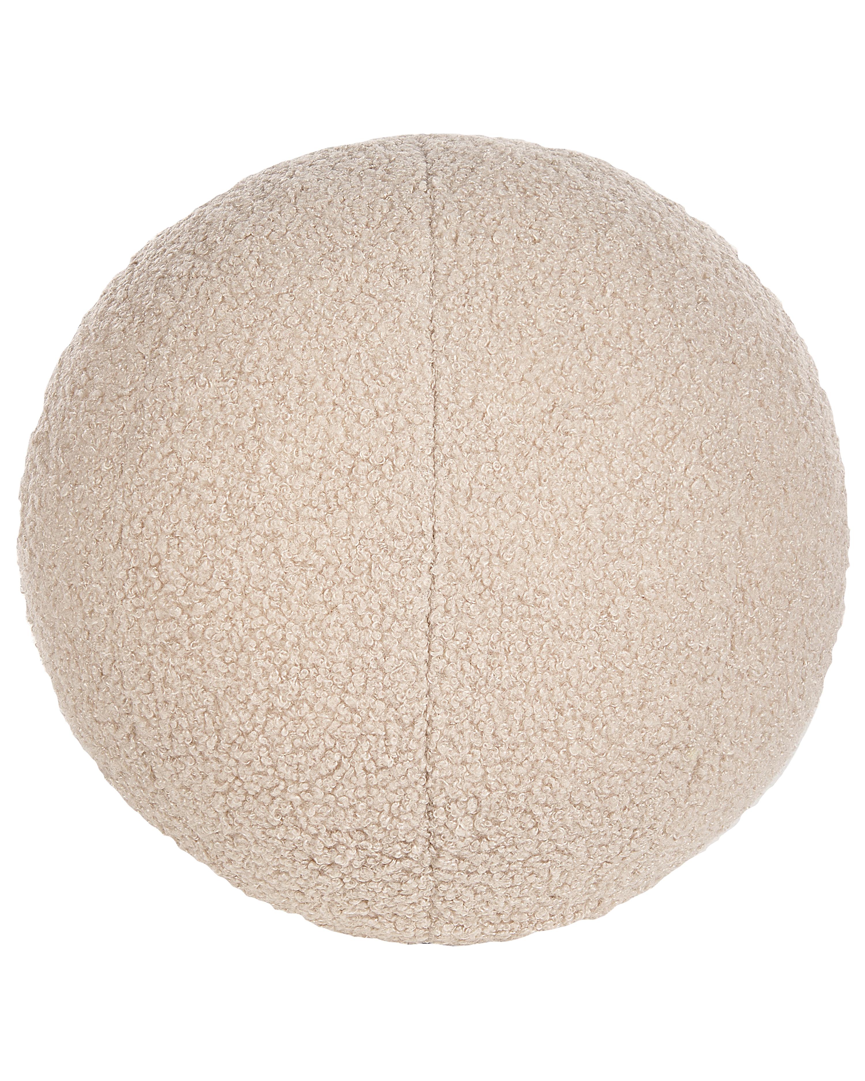 Fauteuil LEIREN Bouclé Beige