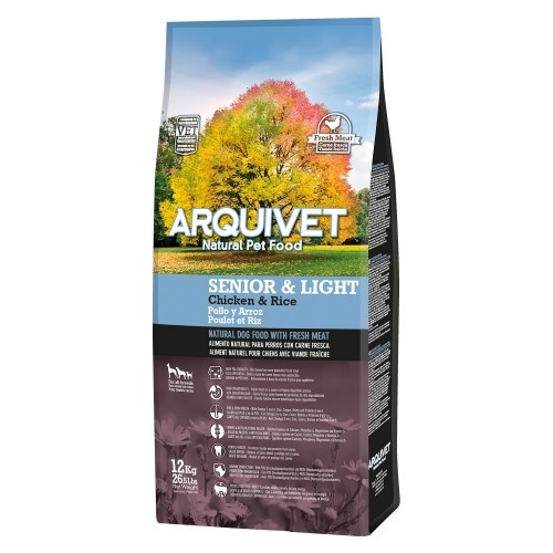 Arquivet Senior & Light Ração de Frango e Arroz para Cães Adultos