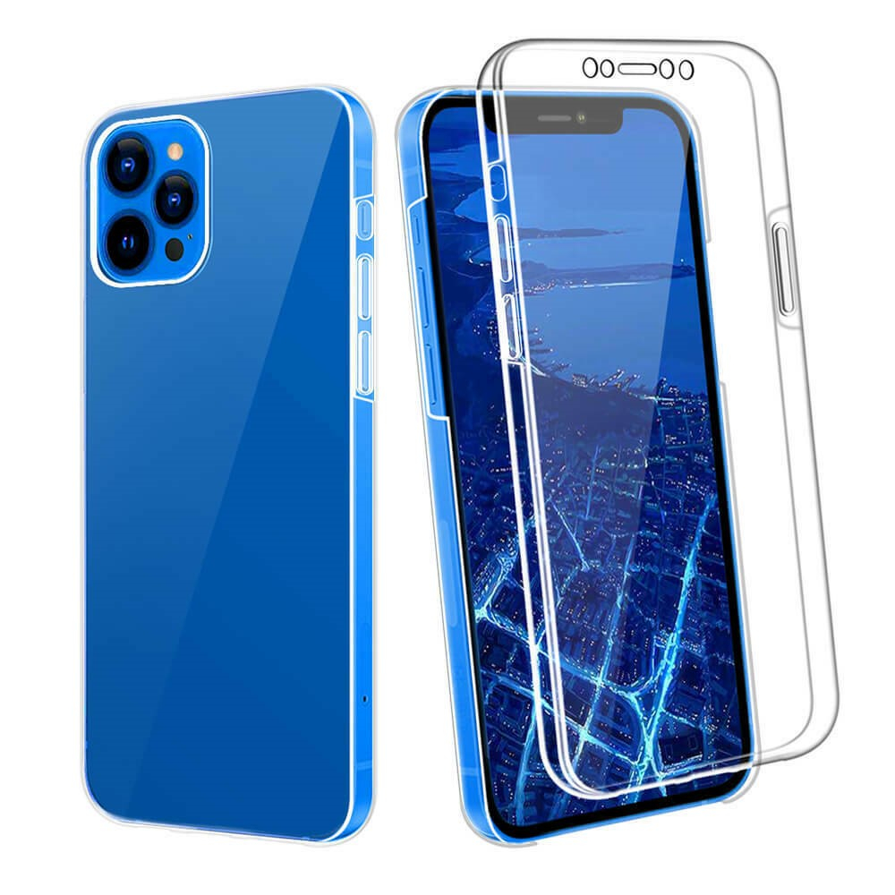 2in1 iPhone 12 / iPhone 12 Pro Full Protection Schutz Hülle   Displayschutz (Front/Back) - Transparent