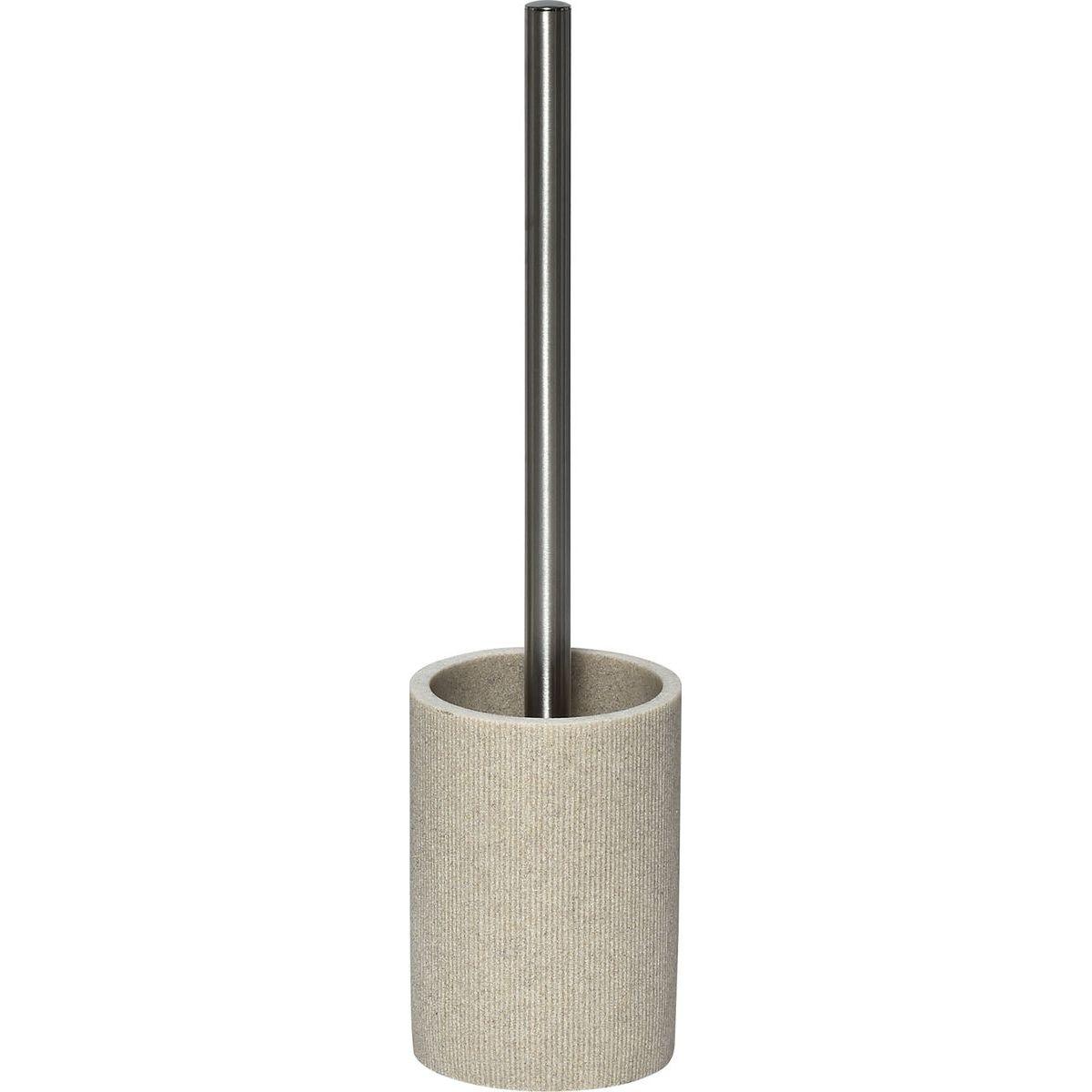 BROSSE WC POLYRESINE STRIEE NATUREL