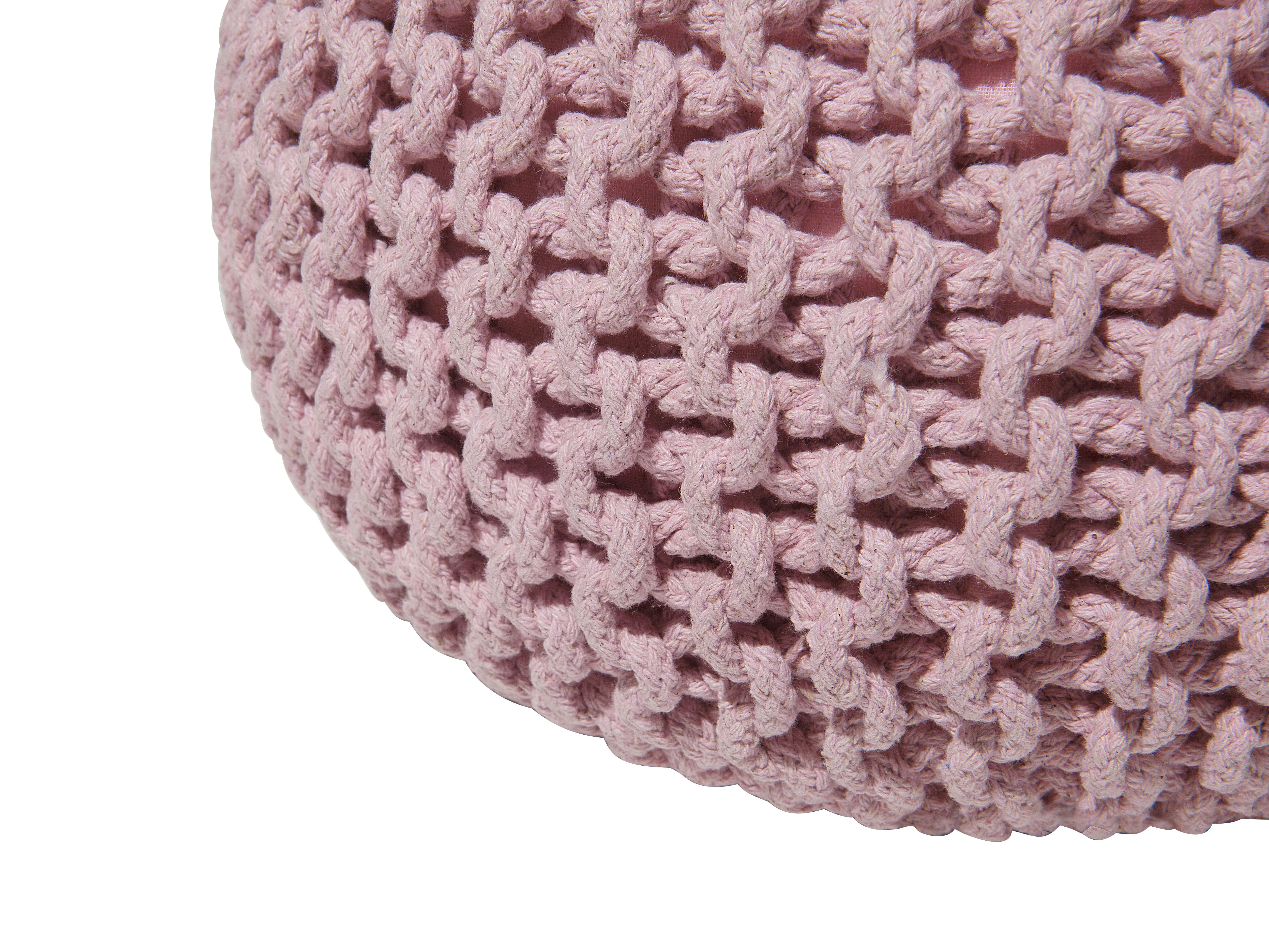 Poef CONRAD Katoen Roze