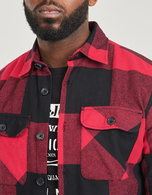 Jack & Jones - JJEDARREN BUFFALO OVERSHIRT LS - Rouge