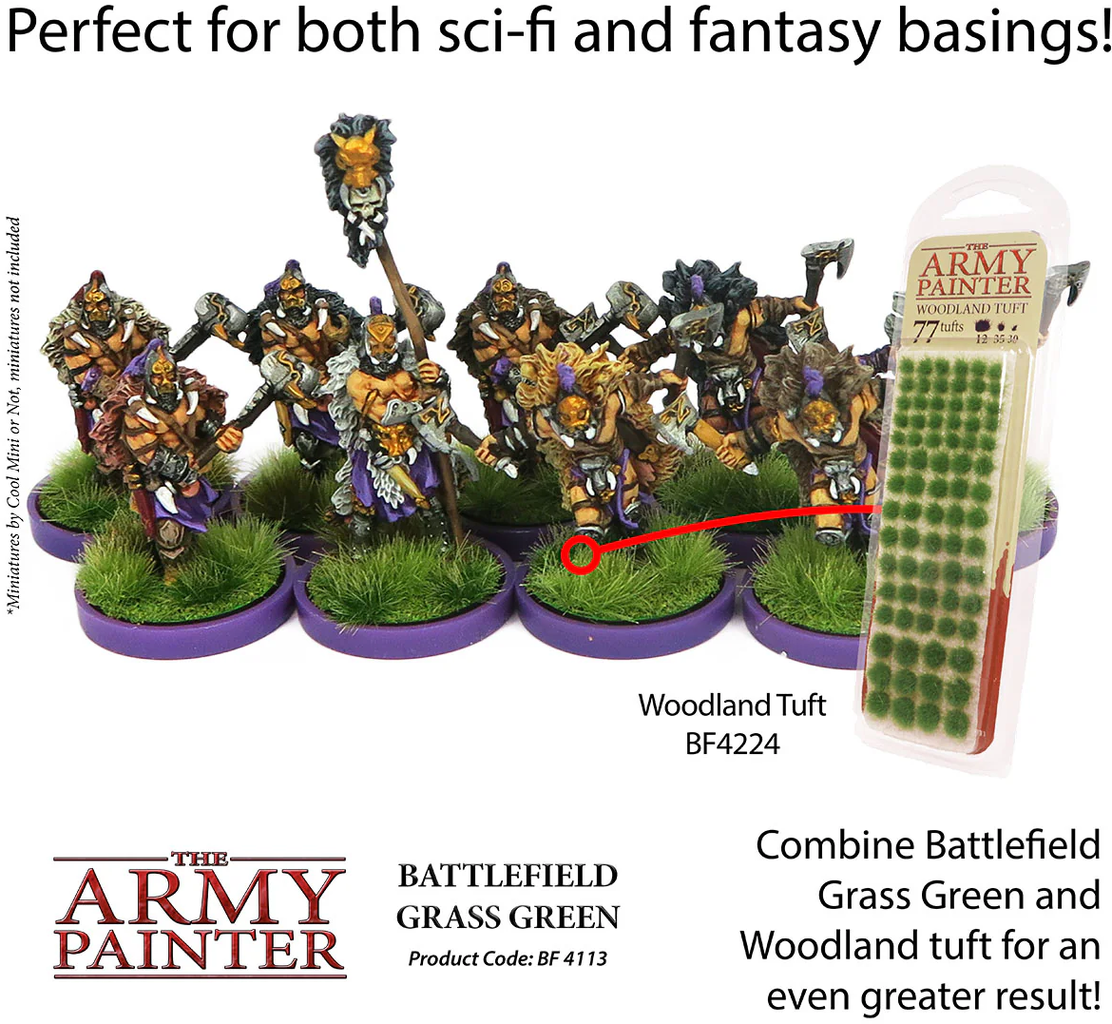The Army Painter  Battlefield Basing: Grass Green    Die grüne Vielfalt für deine Dioramen