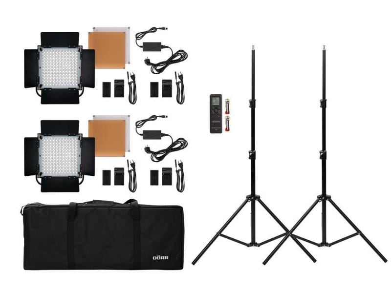 Dörr Dauerlicht DLP-1000 Kit Bi-Color Dauerlicht-Set mit komplettem Zubehör