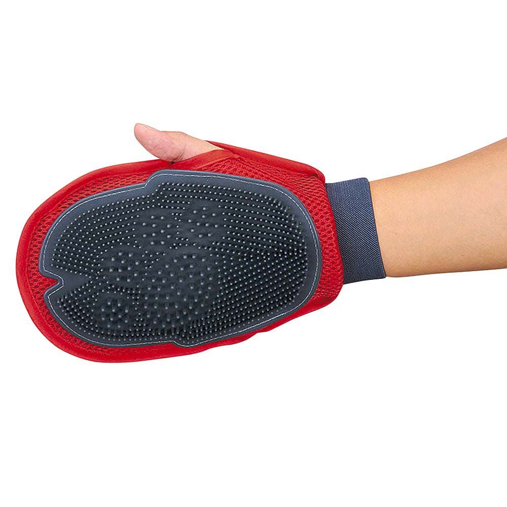 Gant brosse attrape poils double face
