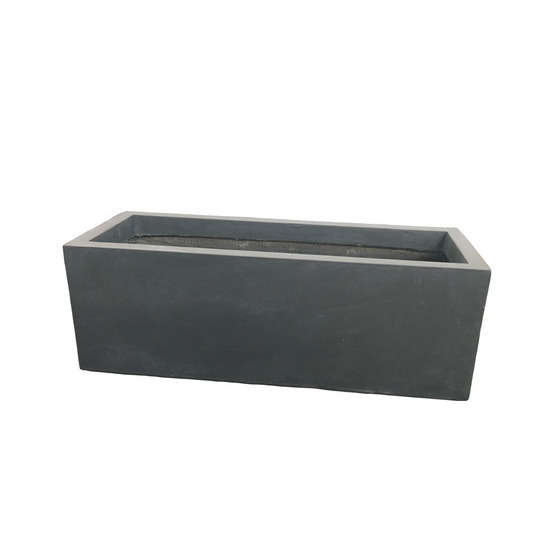 Jardinière martinfibre d'argilegris anthracite - 50x17,2x17,2 cm