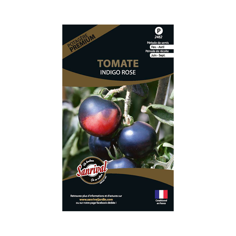 Graines potagères premium tomate indigo rose