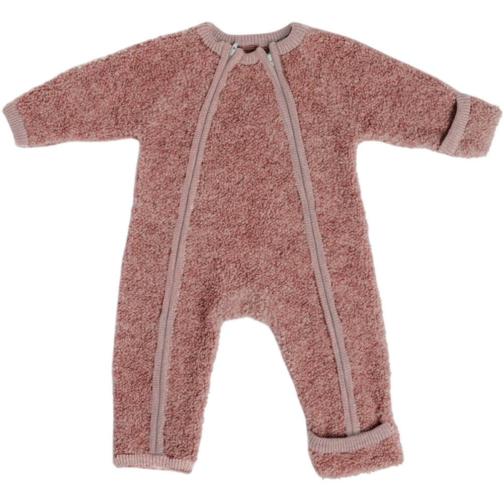 Køb Smallstuff Rose Buksedragt Med Lynlås Bouclé Merino Uld