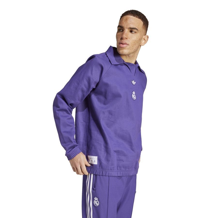 Real Madrid Maillot Drill Top Terrace Icons - Violet
