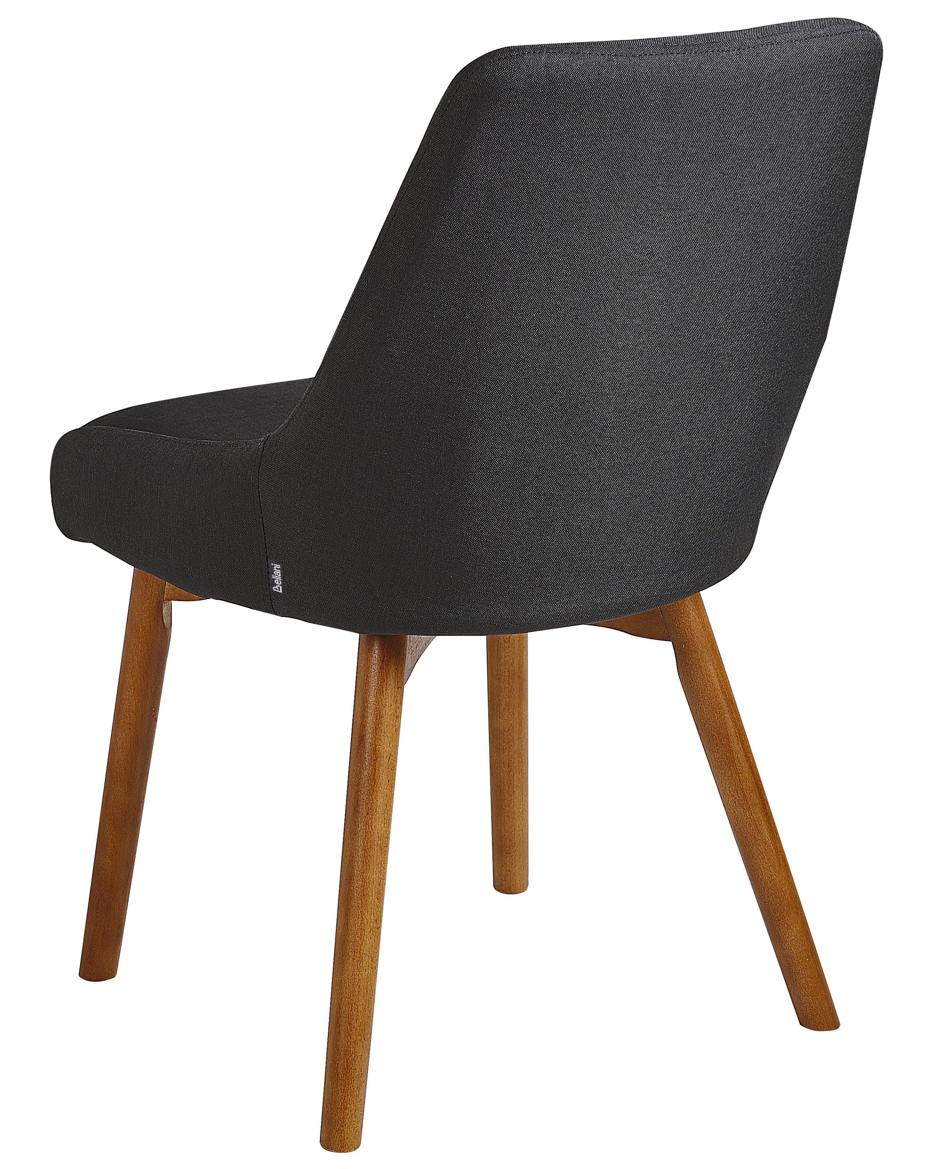 Set van 2 eetkamerstoelen MELFORT Zwart