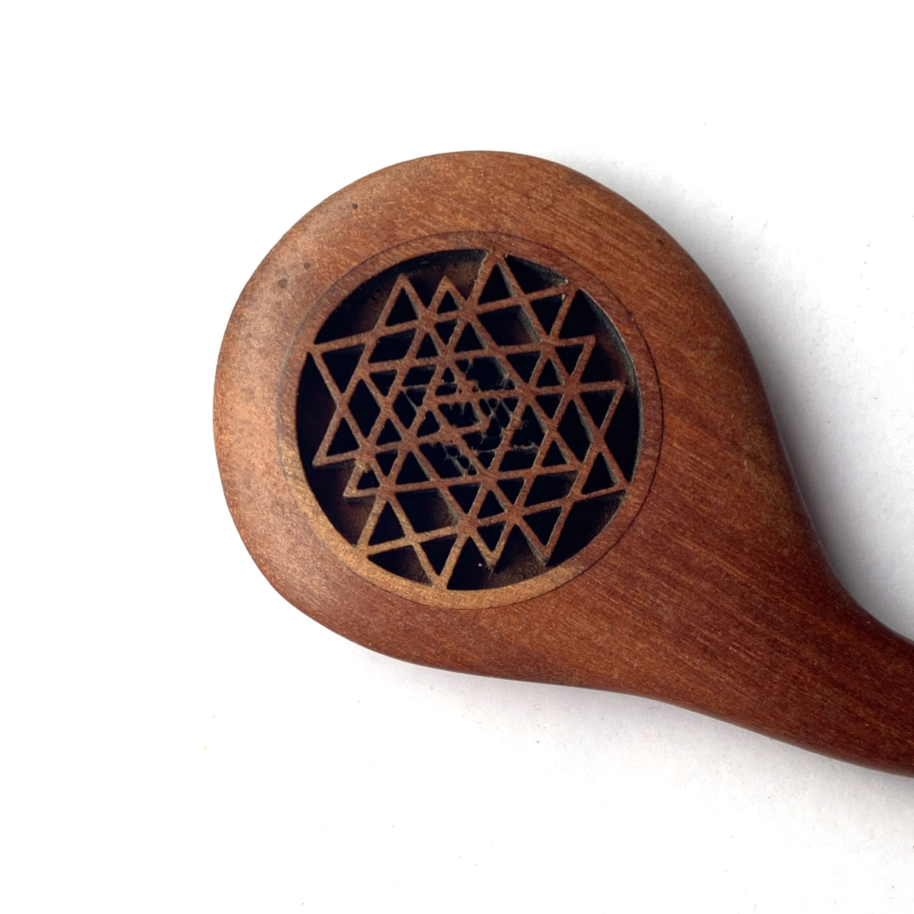 Haarnadel 'Sacred Geometry' aus Holz, L 17 cm, B 4 cm, H 0,7 cm günstig bestellen