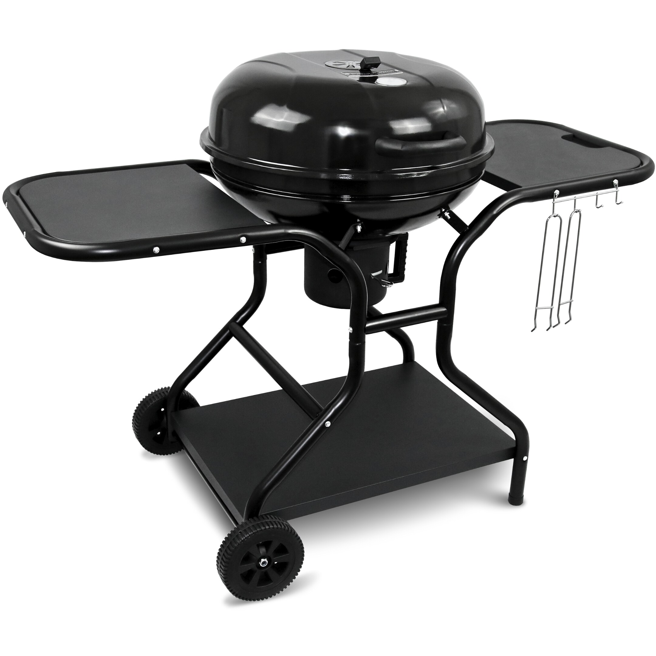 deluxe4home® BBQ Kugelgrill mit zwei Ablagen und Grillhandschuhen