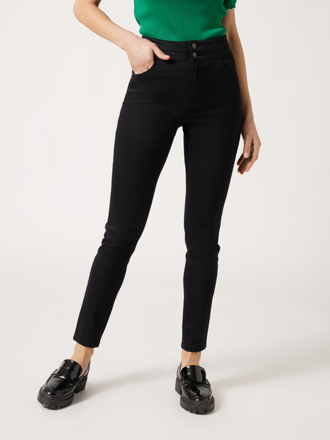 Pantalon skinny taille haute